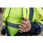 Láthatósági póló, sárga, sötét alsó résszel,XXL