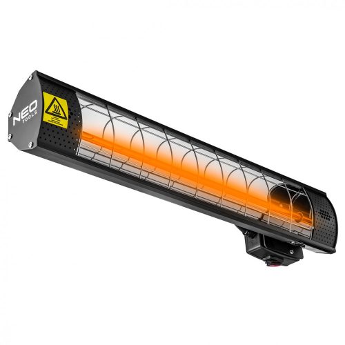 Halogén hősugárzó 2000W, IP65, infravörös arany halogén izzó, távir., kül és beltéri, fal és menny