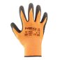 Munkakesztyű, latexbevonatú polyester, 3131X, méret: 9