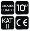 Munkakesztyű, latexbevonatú polyester(2 rétegű), 3141X, méret: 10