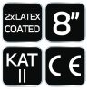 Munkakesztyű, latexbevonatú polyester(2 rétegű), 3141X, méret: 8