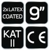 Munkakesztyű, latexbevonatú polyester(2 rétegű), 3141X, méret: 9