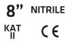 Kertész kesztyű, nitril bevonat, virágmintás, 8", légáteresztő felsőrész
