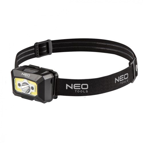 Fejlámpa, tölthető, USB, 250 lm, COB LED + mozgásérzékelővel