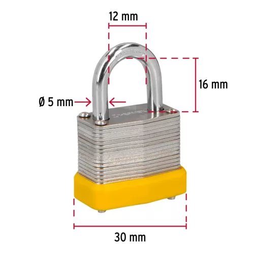 Hermex lakat 30mm, ABS burkolat /CM-30P/