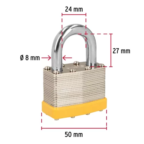 Hermex lakat 50mm, ABS burkolat /CM-50P/