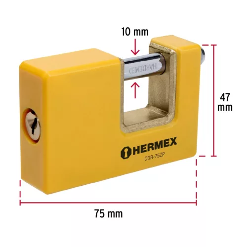 Hermex U alakú lakat 75mm /COR-75ZP/