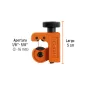 Truper mini csővágó 3mm - 16mm /COT-16/