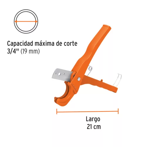 Truper PVC csővágó max. 19mm vágás kapacitás /COT-PPR/