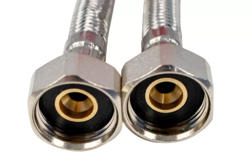 ERMETIQ flexibilis bekötőcső vízhez inoxal 1/2-1/2" 30cm BB /ER-RD312-30/