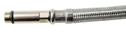 ERMETIQ flexibilis bekötőcső vízhez inoxal 50cm+37mm 1/2" BM /ER-RS312-50/37/