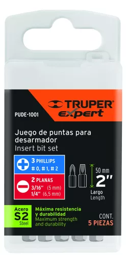 Truper Expert 5db-os bithegy készlet /PUDE-1001/
