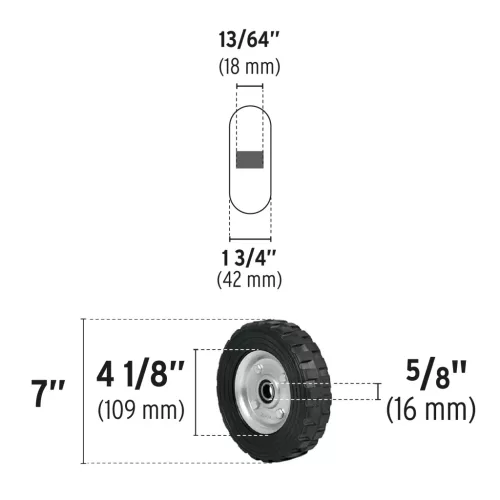 Pretul tömör kerék 178mm /RD-71/