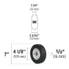 Pretul tömör kerék 178mm /RD-72/