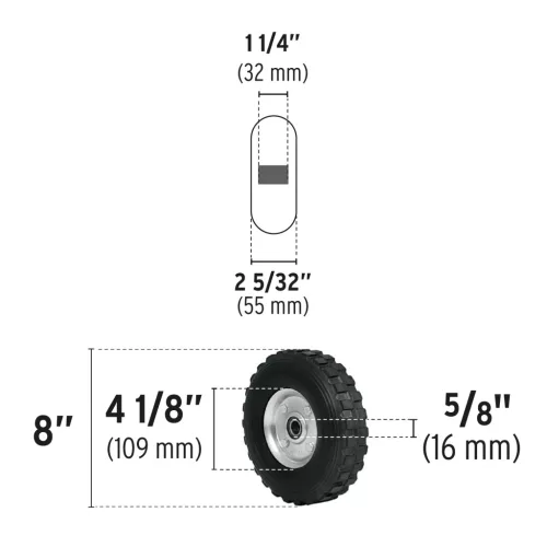 Pretul tömör kerék 203mm /RD-82/