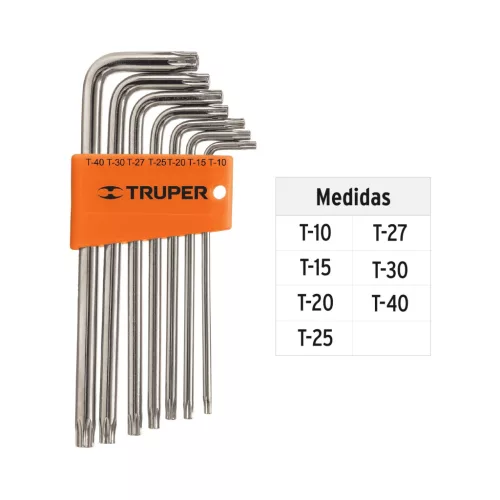 Truper 7db-os torxkulcs készlet /TORX-7L/