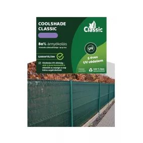 Belátásgátló CoolShade 80% Zöld 1,5*10m