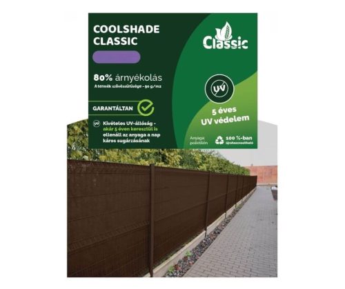 Belátásgátló CoolShade 80% Barna1,5*10m