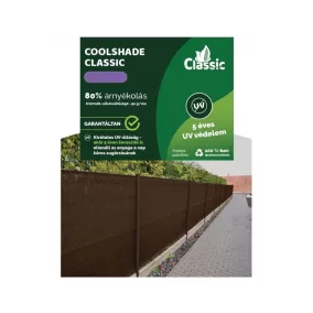Belátásgátló CoolShade 80% Barna 2,0*10m