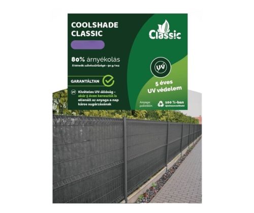 Belátásgátló CoolShade 80% Szürke2,0*10m
