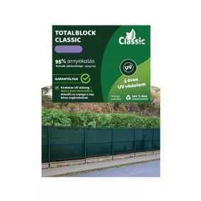 Belátásgátló Totalblock 95% Zöld 2,0*10m