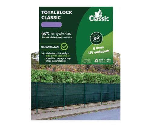 Belátásgátló Totalblock 95% Zöld 1,0*50m