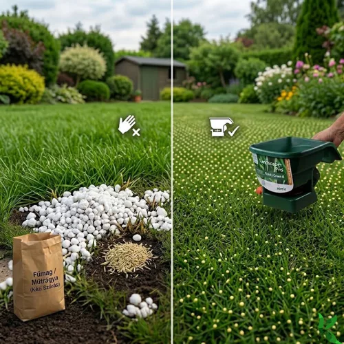 Műtrágya kiszóró, Handy-Green II - fűmag szórásra is