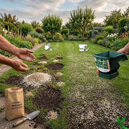 Műtrágya kiszóró, Handy-Green II - fűmag szórásra is