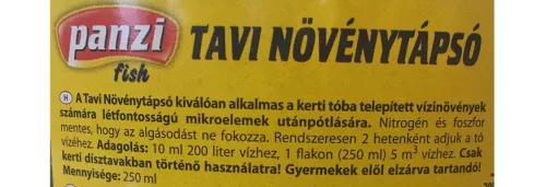 Panzi tavi növénytápsó, 0,25 kg